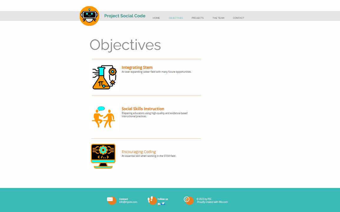 Webpage mock up