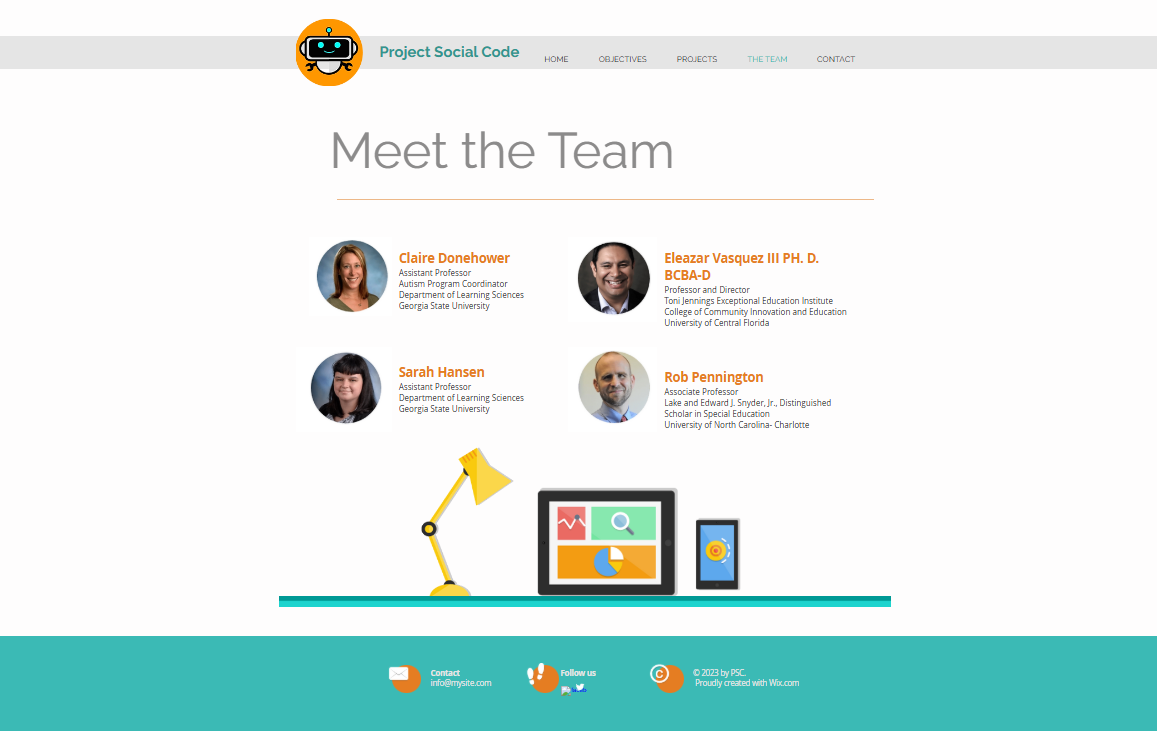 Webpage mock up