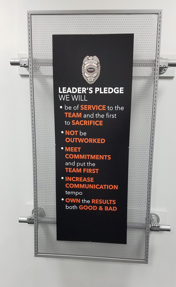Wall signage